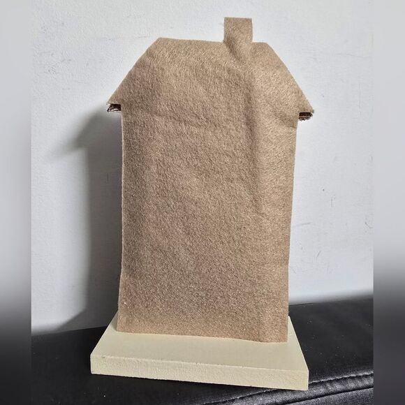 Set of two Wondershop Christmas Holiday Village Felt Wood House set - Picture 6 of 6